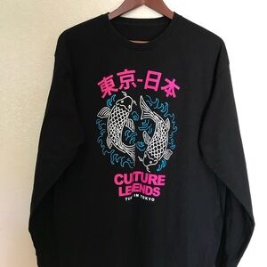 Tokyo Legends Black Graphic Long Sleeve Shirt